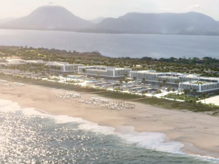 Obras do megacomplexto turístico Maraey começam nessa semana em Maricá. Reprodução / Maraey